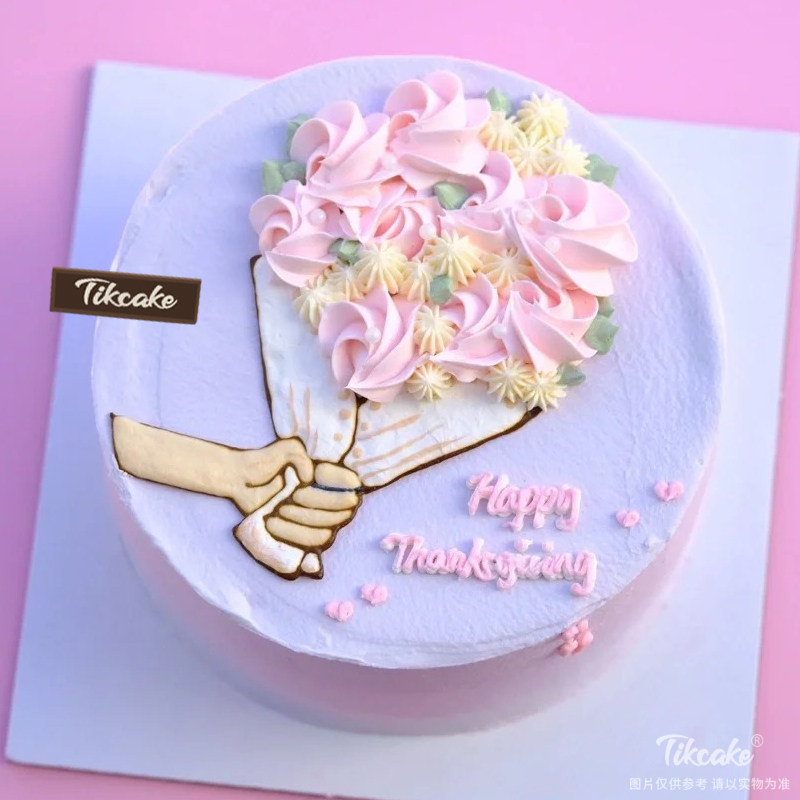 感恩节主题简约鲜奶蛋糕（六）