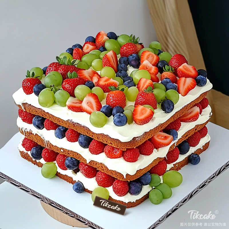 原创水果满满鲜奶企业蛋糕（四）