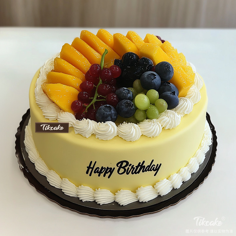 原创简约水果鲜奶蛋糕（二十一）