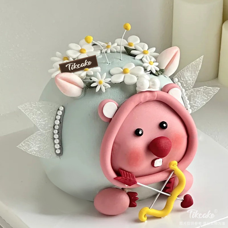 射手座主题可爱Loopy翻糖鲜奶蛋糕（11.23-12.21）