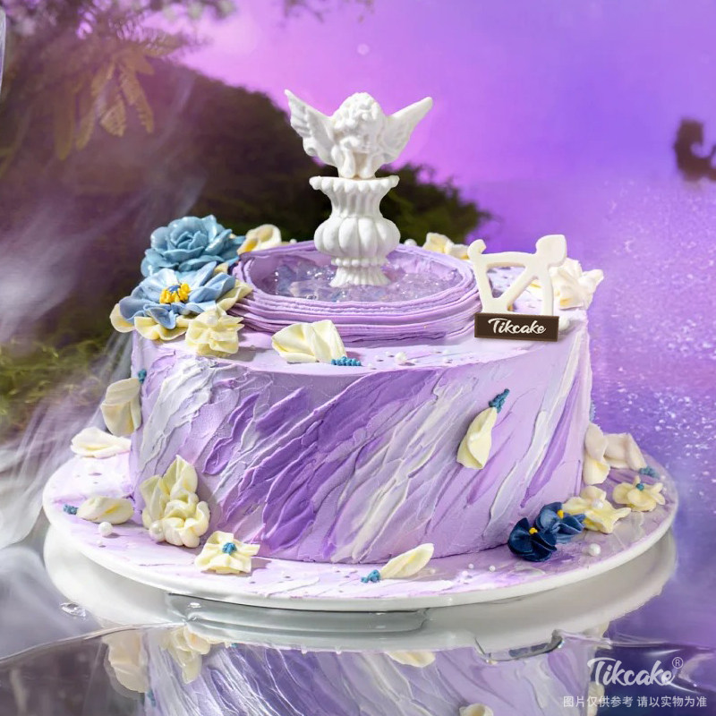 射手座许愿池主题裱花蛋糕（11.23-12.21）