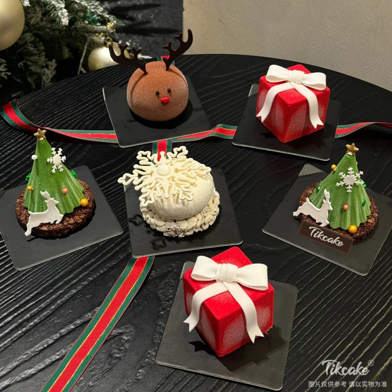 圣诞节主题纸杯蛋糕（共6个）