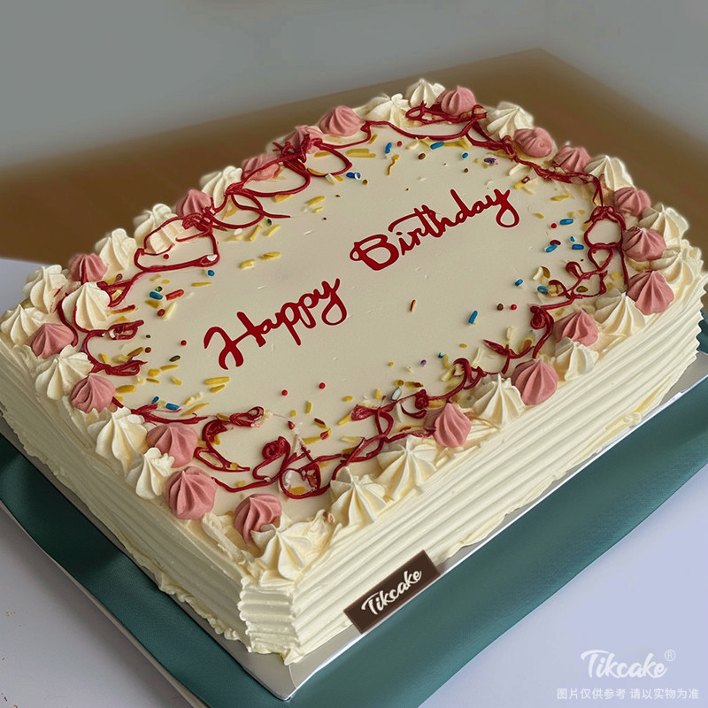 原创方形鲜奶企业蛋糕（五）