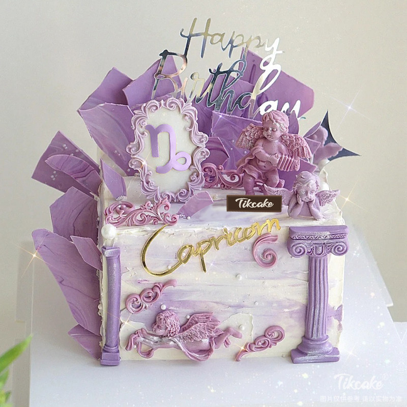 摩羯座主题方形蛋糕（12.22-1.19）