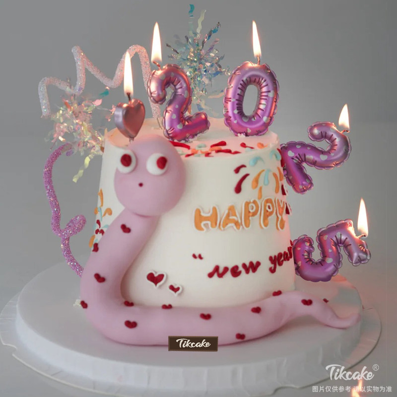 2025新年蛇年主题鲜奶蛋糕