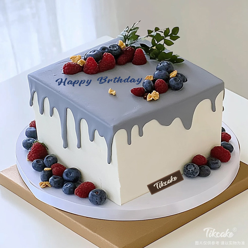 原创方形水果鲜奶蛋糕（三）