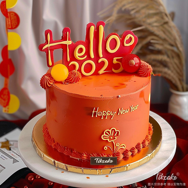 原创2025新年主题鲜奶蛋糕（三）