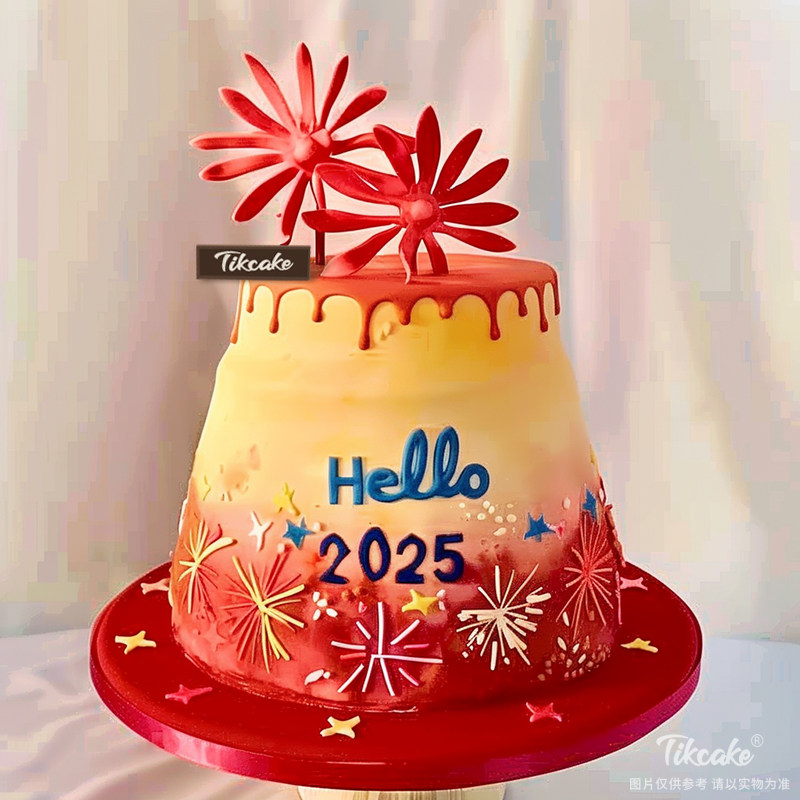原创2025新年主题鲜奶蛋糕（四）