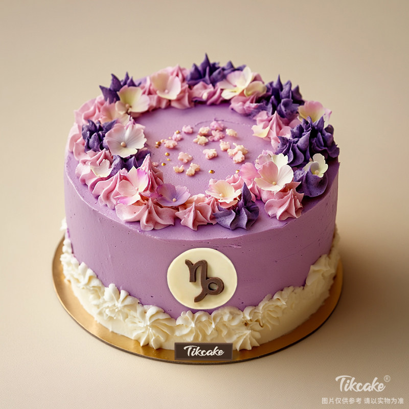 原创摩羯座主题鲜奶蛋糕二（12.22-1.19）