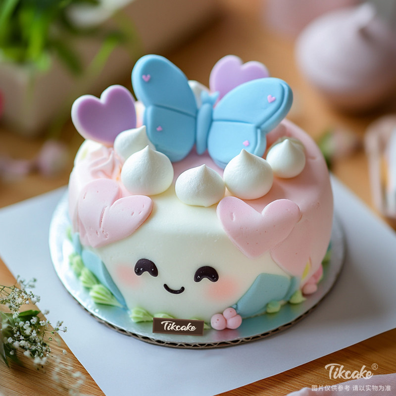 原创可爱翻糖鲜奶蛋糕（二）