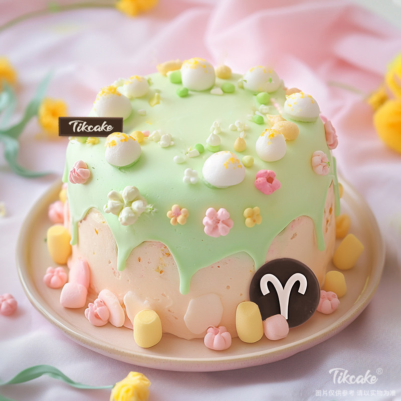 原创白羊座主题鲜奶蛋糕六（3.21-4.19）