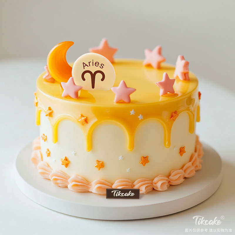原创白羊座主题鲜奶蛋糕十（3.21-4.19）