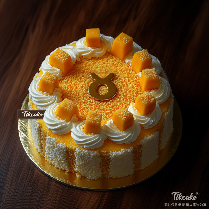 原创金牛座主题水果鲜奶蛋糕二（4.20-5.20）