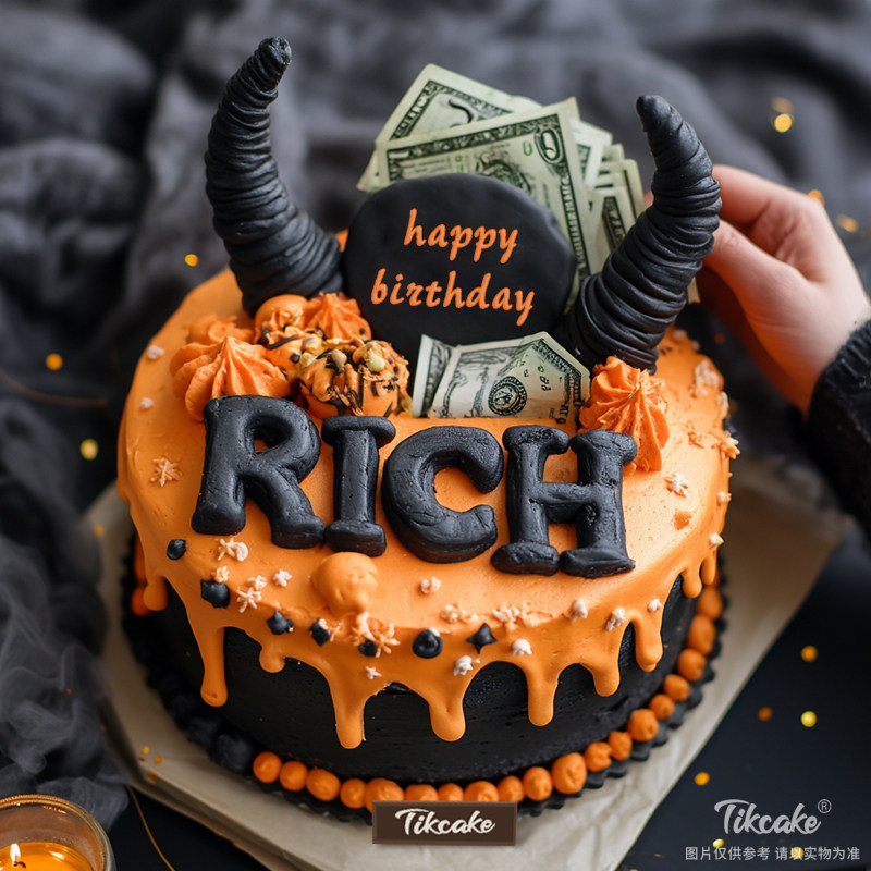 原创金牛座主题翻糖鲜奶蛋糕四（4.20-5.20）