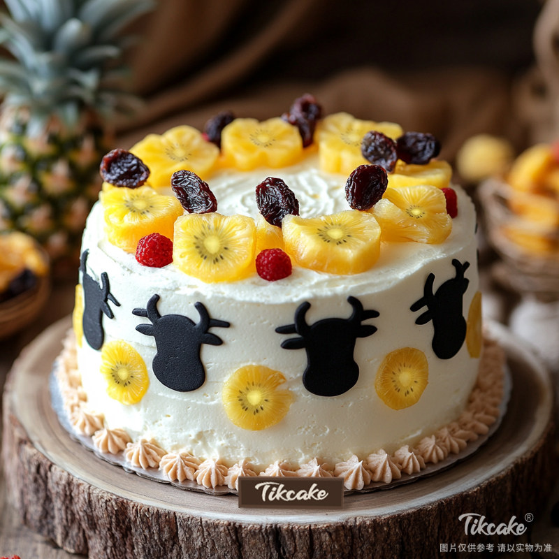 原创金牛座主题水果鲜奶蛋糕三（4.20-5.20）