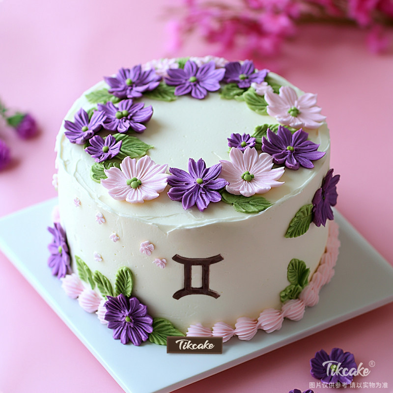 原创双子座主题鲜奶蛋糕六（5.21-6.21）