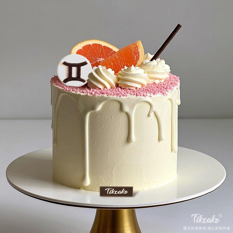 原创双子座主题水果鲜奶蛋糕二（5.21-6.21）