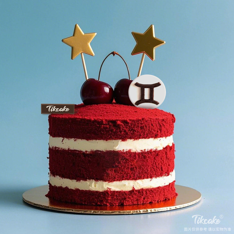 原创双子座主题红丝绒蛋糕（5.21-6.21）