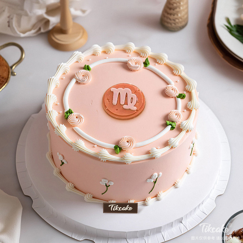 原创处女座主题鲜奶蛋糕三（8.23-9.22）