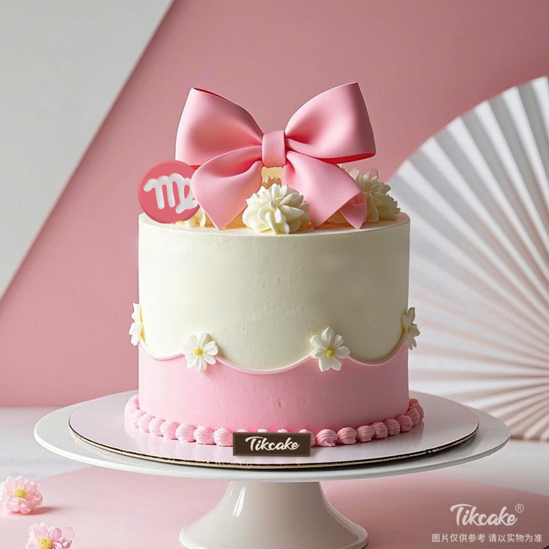 原创处女座主题翻糖鲜奶蛋糕二（8.23-9.22）