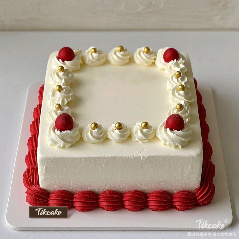 原创简约方形鲜奶蛋糕（二）