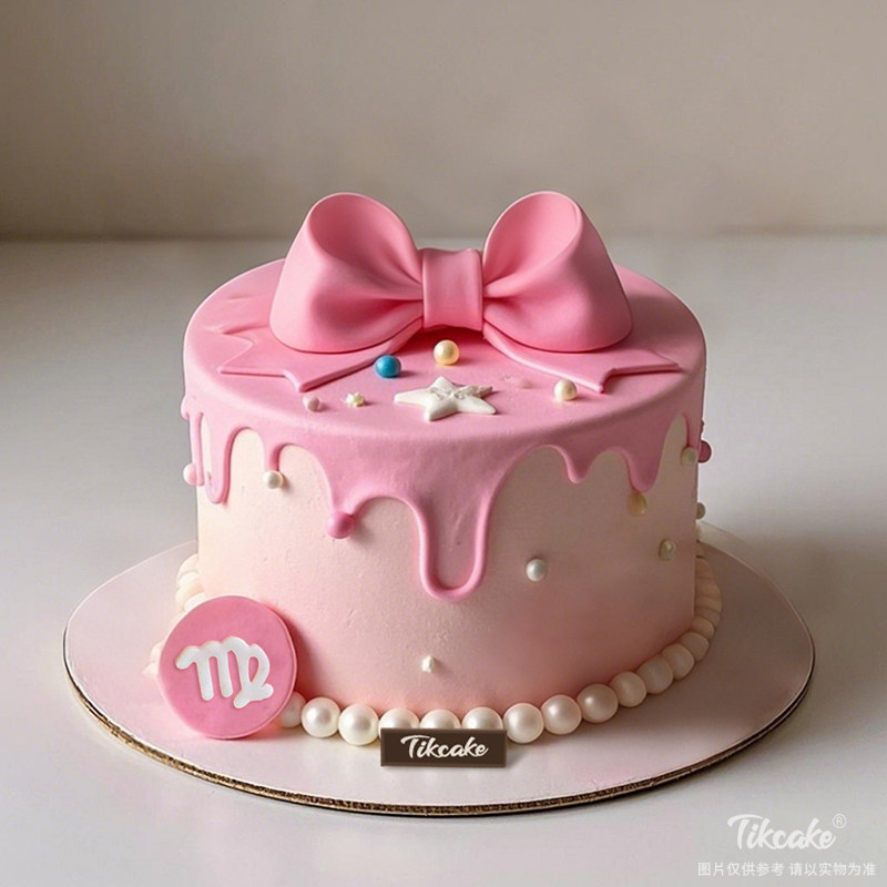 原创处女座主题翻糖鲜奶蛋糕三（8.23-9.22）