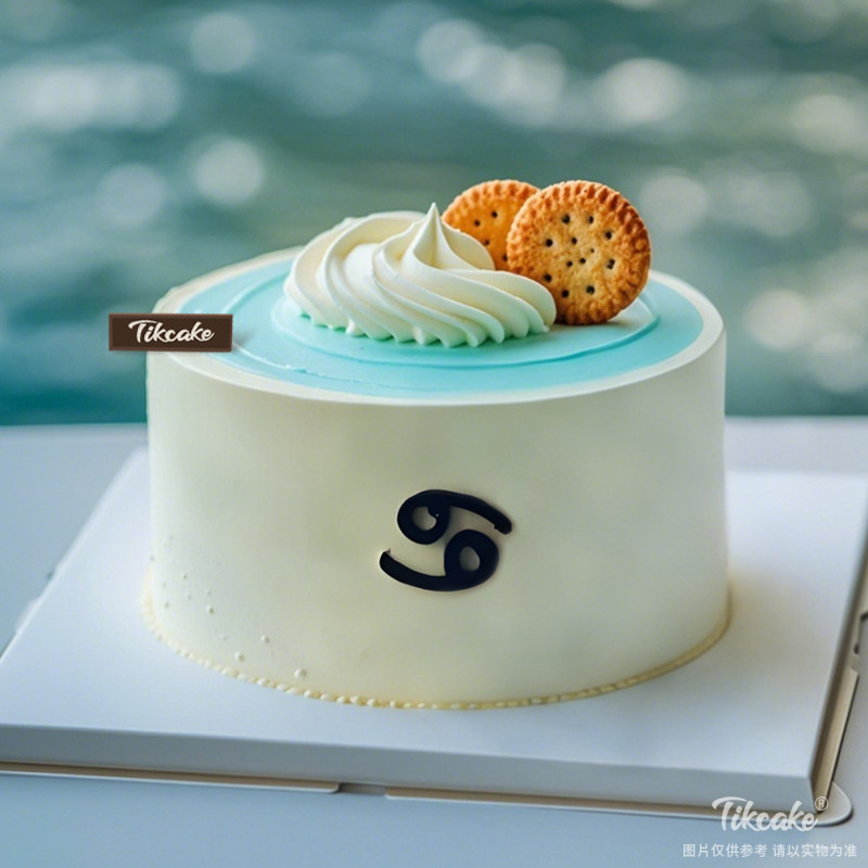 原创巨蟹座主题鲜奶蛋糕四（6.22-7.22）