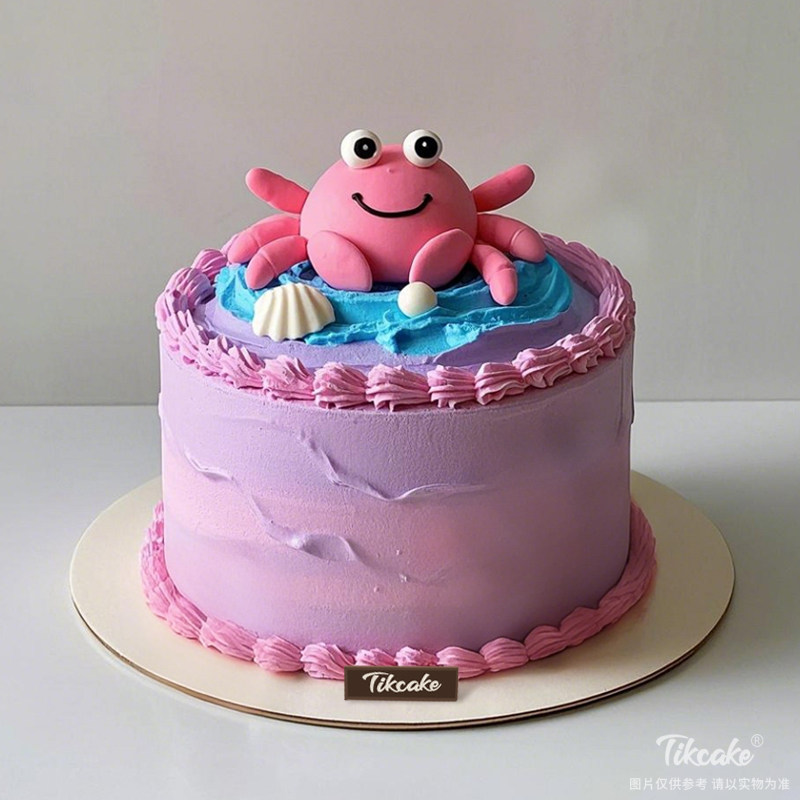 原创巨蟹座主题翻糖鲜奶蛋糕九（6.22-7.22）