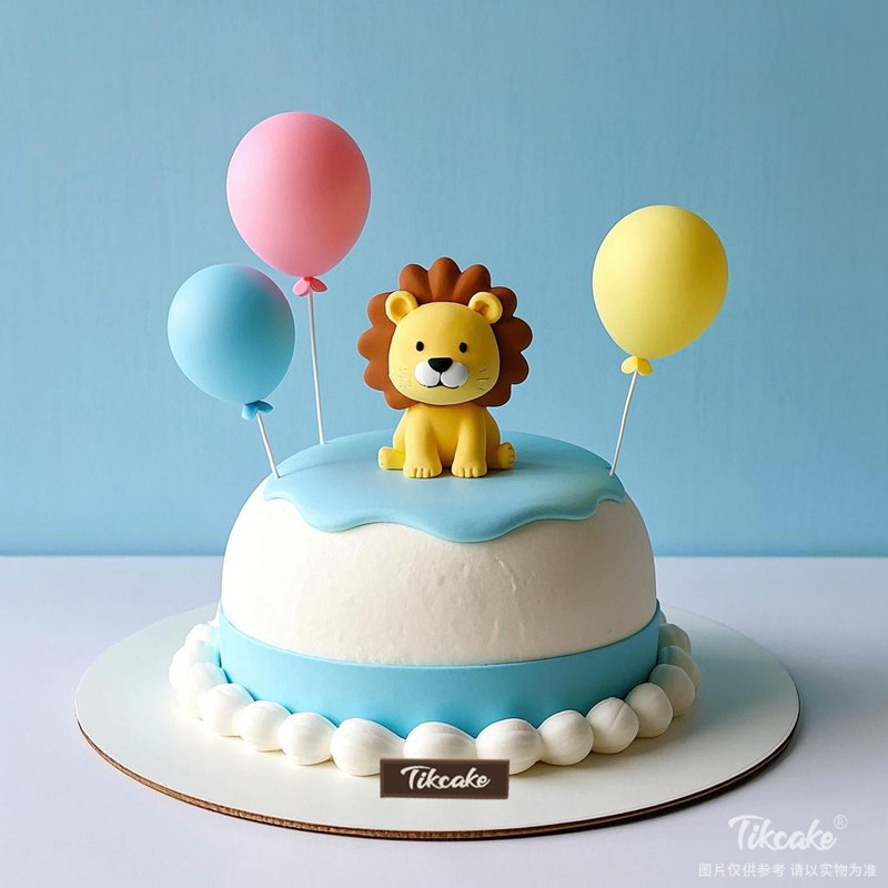原创狮子座主题翻糖鲜奶蛋糕三（7.23-8.22）