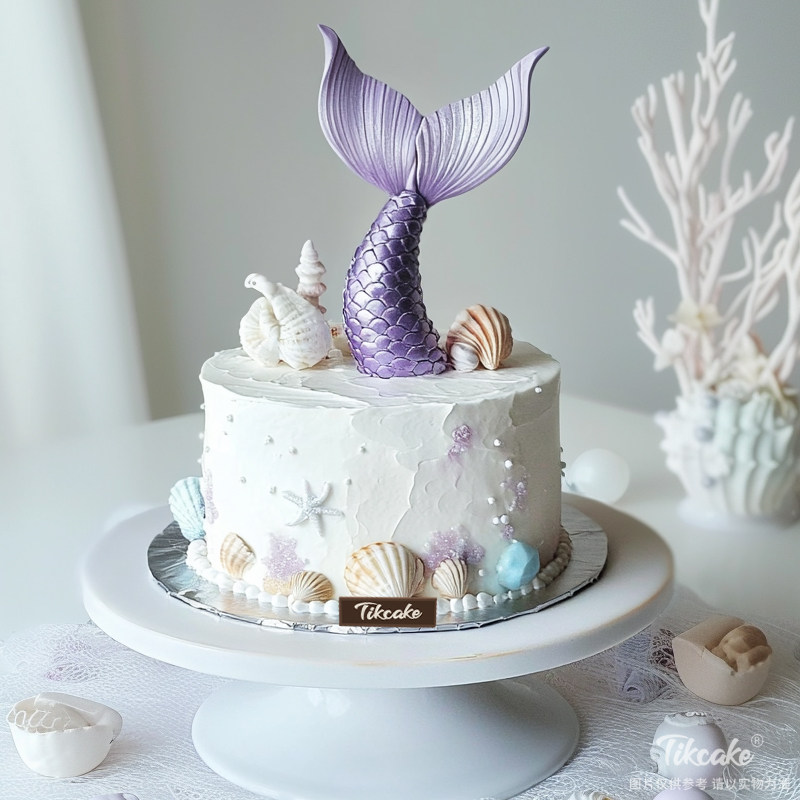 原创超仙美人鱼主题鲜奶蛋糕（二）