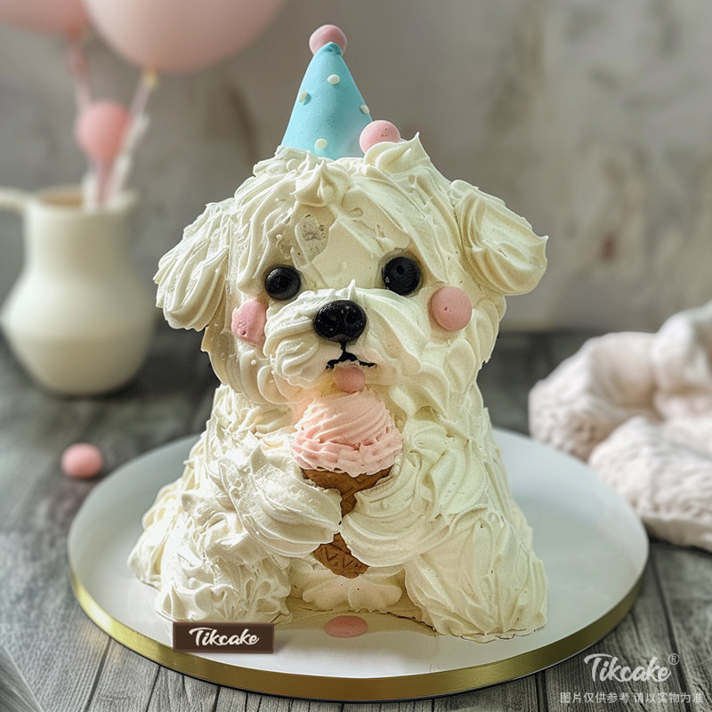 原创十二生肖狗主题鲜奶蛋糕（四）