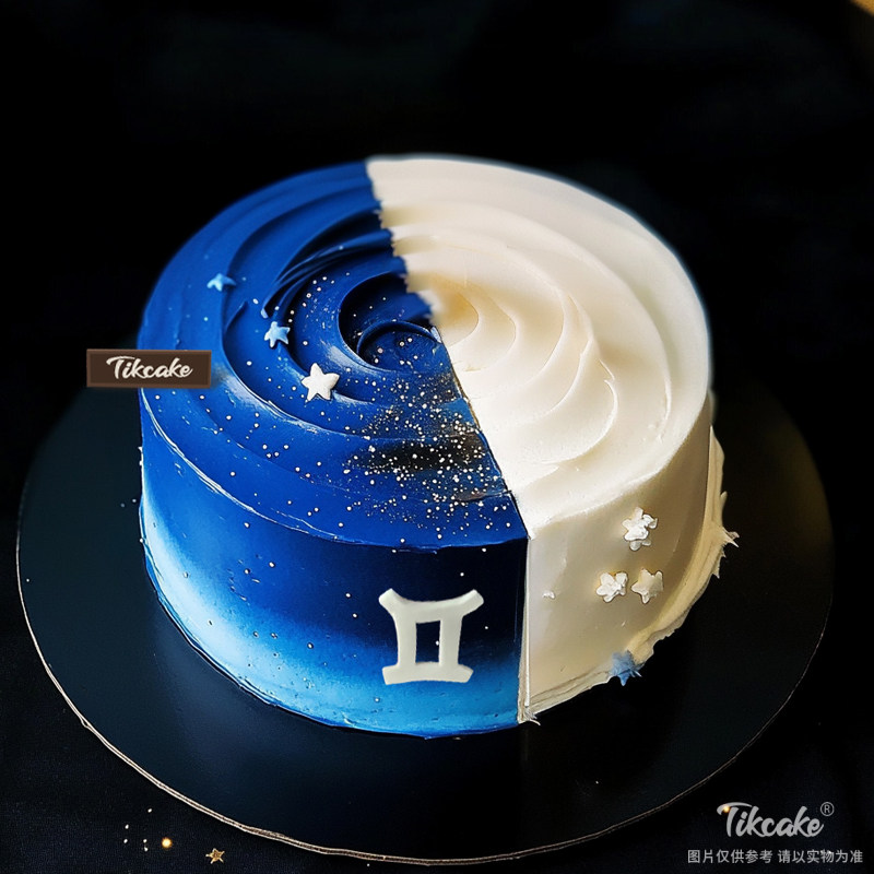 原创双子座主题鲜奶蛋糕八（5.21-6.21）