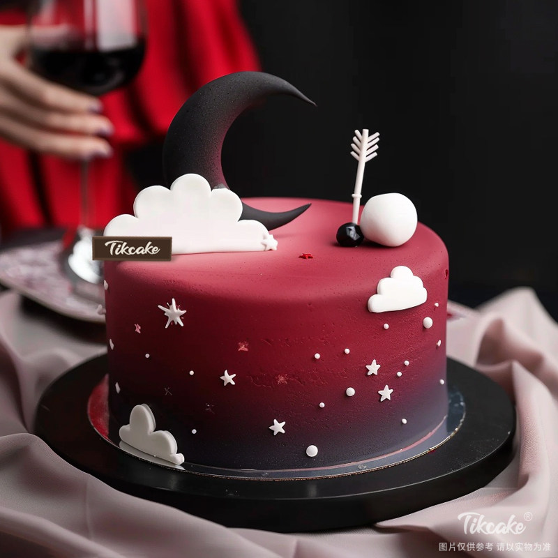 原创射手座主题翻糖鲜奶蛋糕二（11.23-12.21）