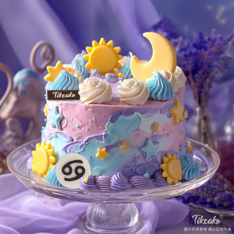 原创巨蟹座主题鲜奶蛋糕五（6.22-7.22）