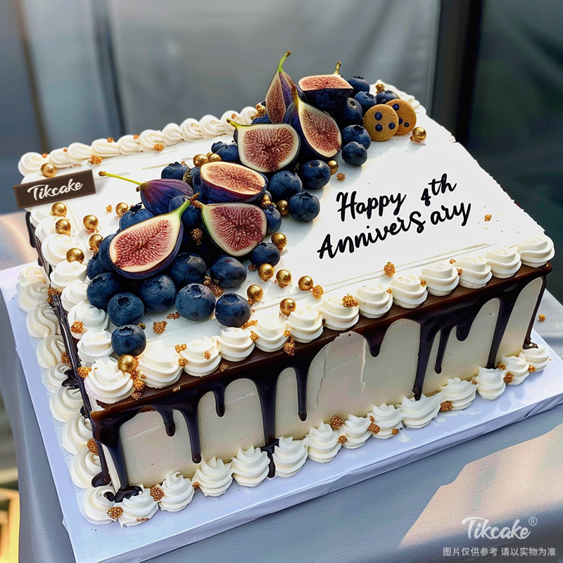 原创水果主题方形企业蛋糕（二）