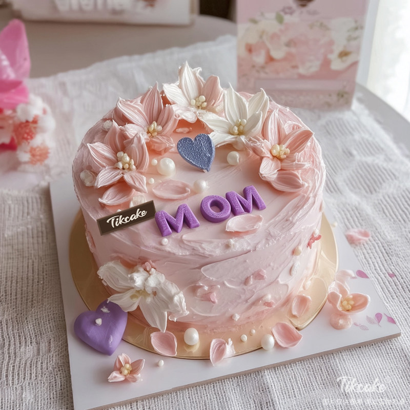 原创母亲节主题鲜奶蛋糕（四）