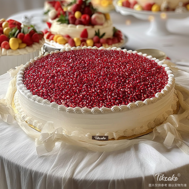 原创圆形水果鲜奶蛋糕（六）