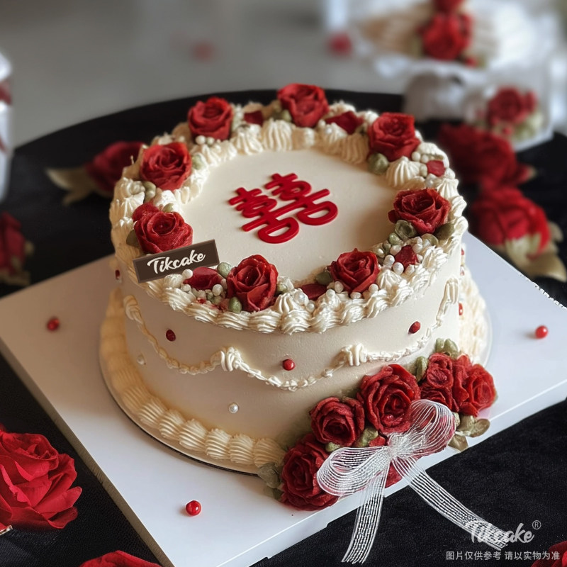 原创婚庆主题鲜奶蛋糕（二）