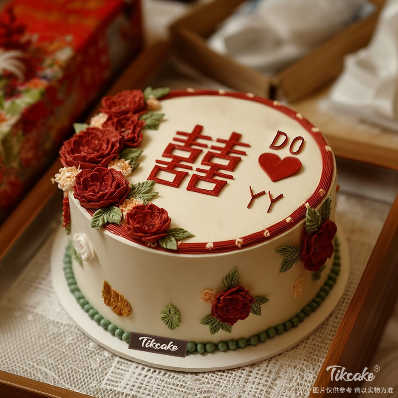 原创婚庆主题鲜奶蛋糕（四）