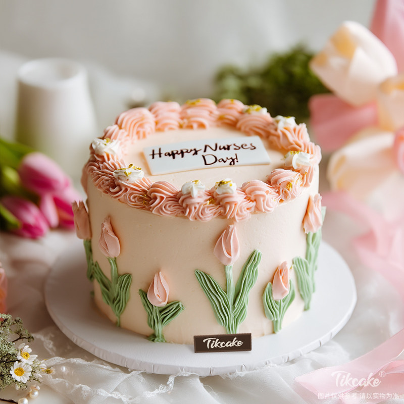 原创护士节主题鲜奶蛋糕