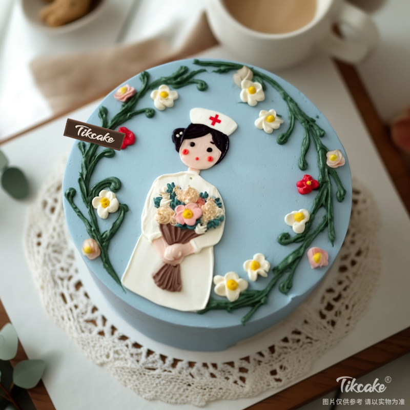 原创护士节主题鲜奶蛋糕（二）