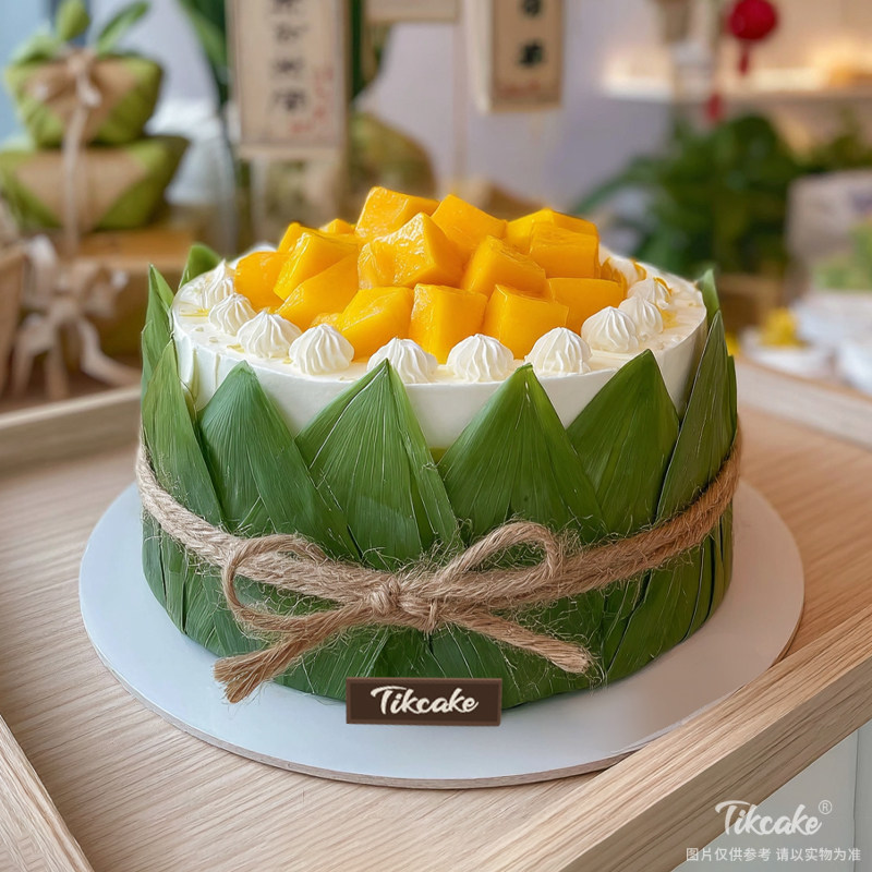 原创端午节主题水果鲜奶蛋糕