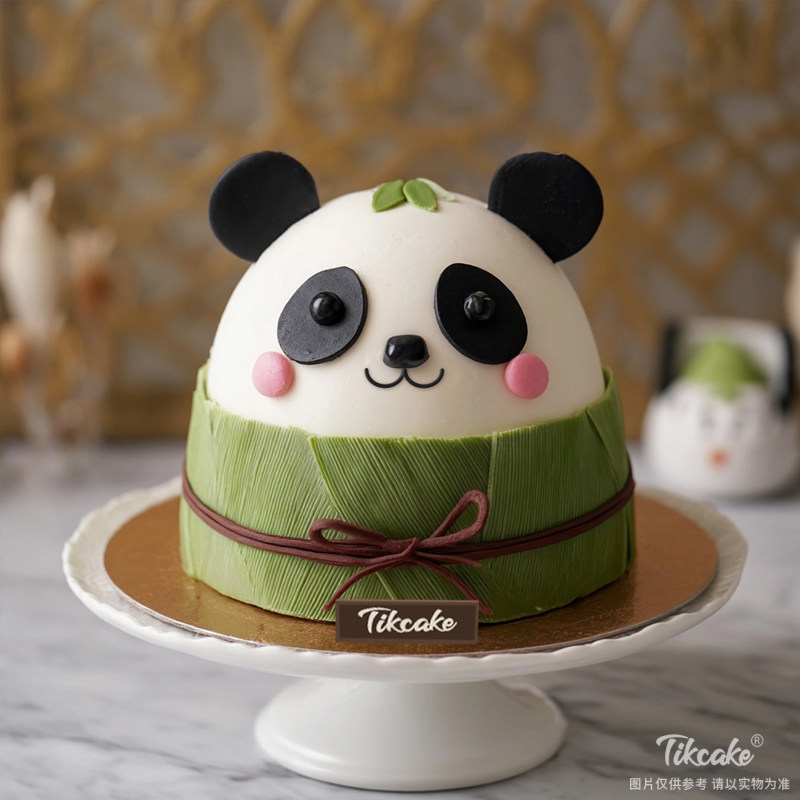 原创端午节主题翻糖鲜奶蛋糕（六）