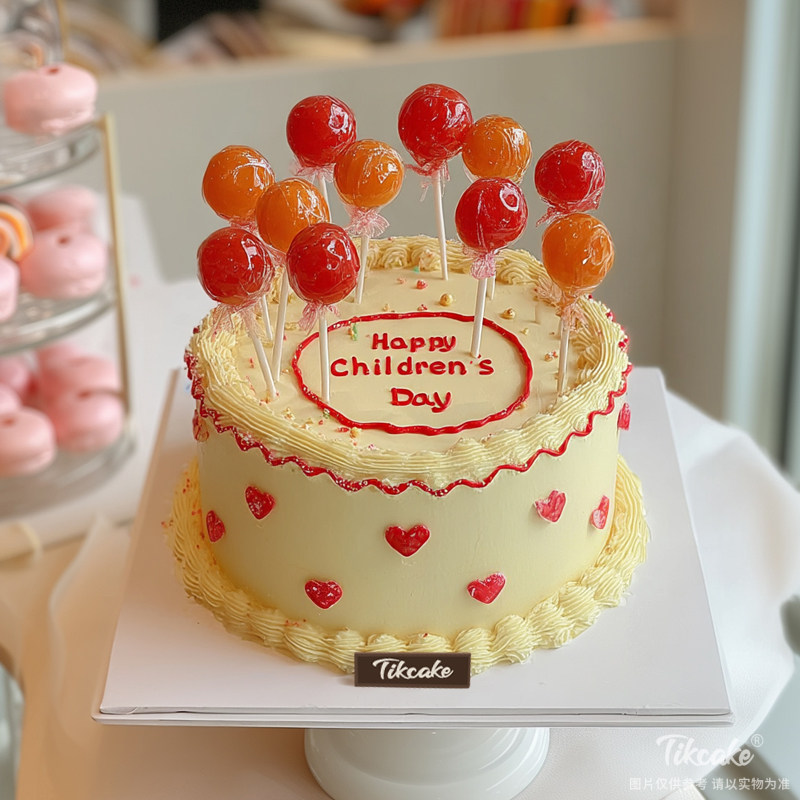 原创六一儿童节主题鲜奶蛋糕