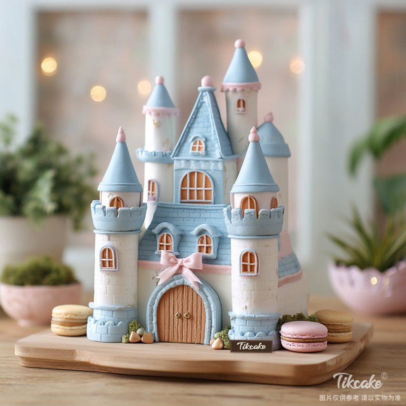 原创城堡主题翻糖鲜奶蛋糕（二）