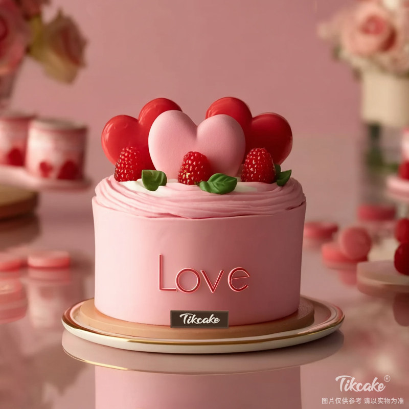 原创爱心主题鲜奶蛋糕（二十六）