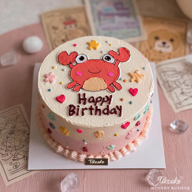 原创巨蟹座主题鲜奶蛋糕九（6.22-7.22）