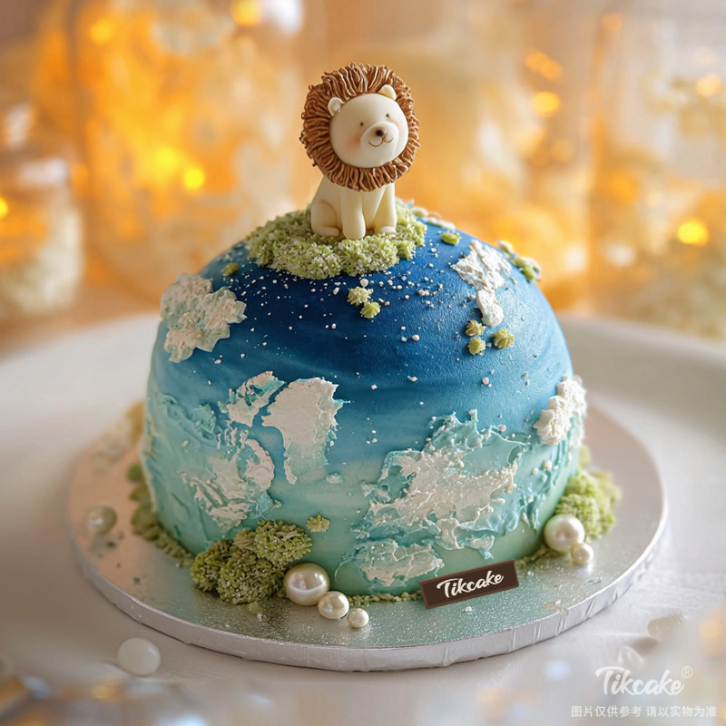 原创狮子座主题翻糖鲜奶蛋糕二十一（7.23-8.22）