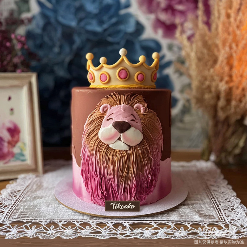 原创狮子座主题翻糖鲜奶蛋糕二十三（7.23-8.22）