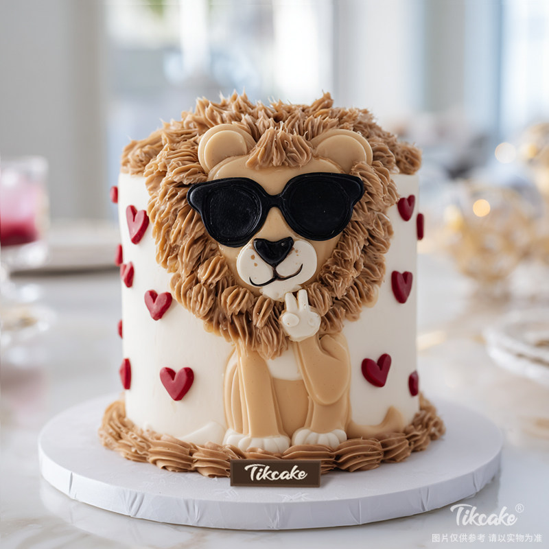 原创狮子座主题翻糖鲜奶蛋糕二十六（7.23-8.22）